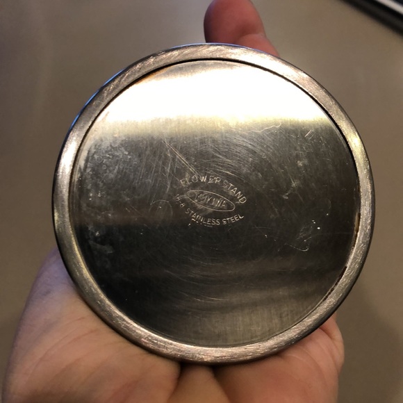 Vtg yukiwa stainless steel flower stand bud vase sus 304 japan - Picture 3 of 3